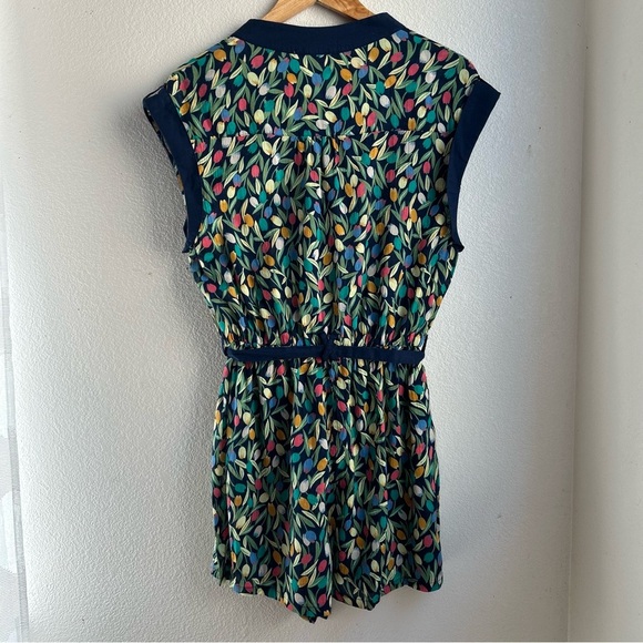NEW Anthropologie | Lilka Tulip Print Romper with Belt - Picture 6 of 10